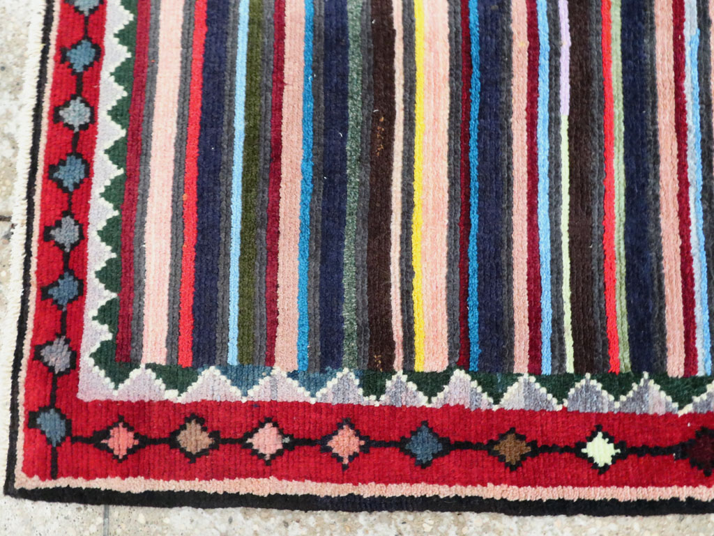 Vintage Persian Hamadan Rug, No.27374 - Staging