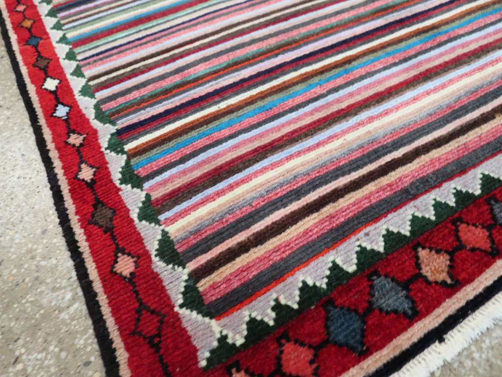 Vintage Persian Hamadan Rug, No.27374 - Staging