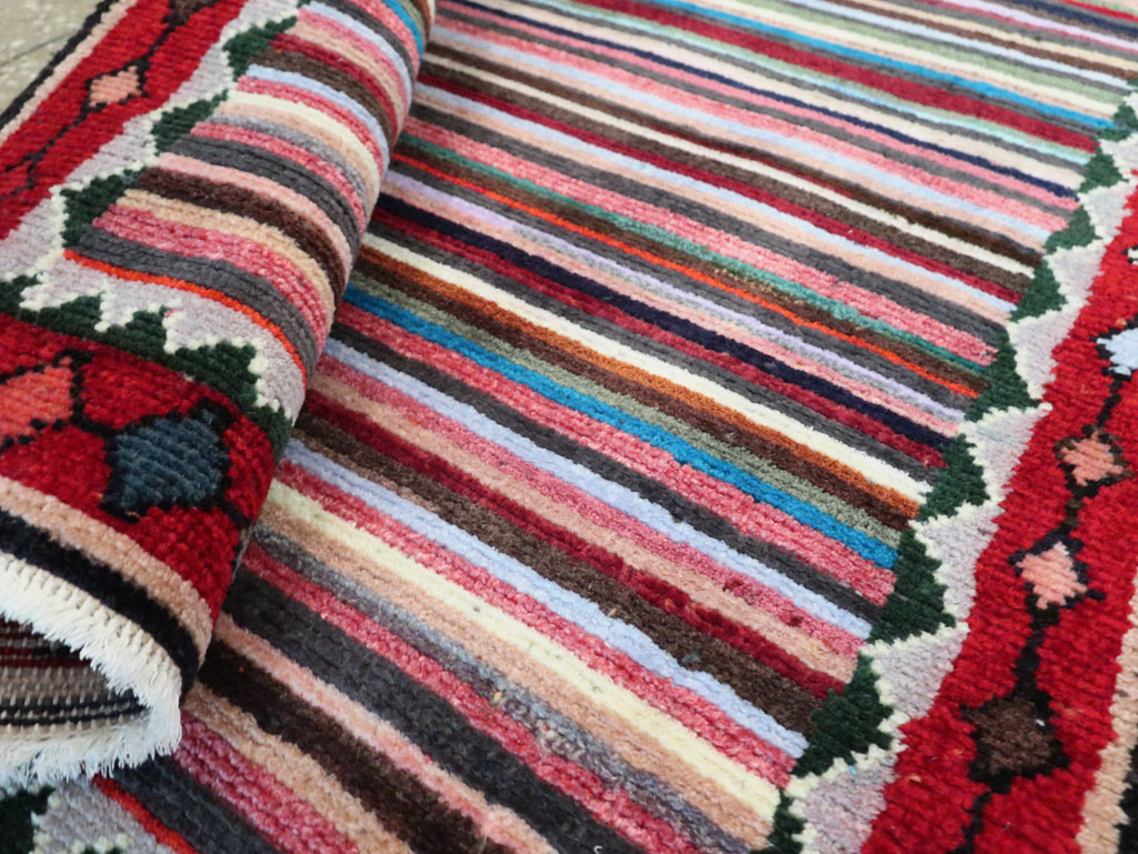 Vintage Persian Hamadan Rug, No.27374 - Staging