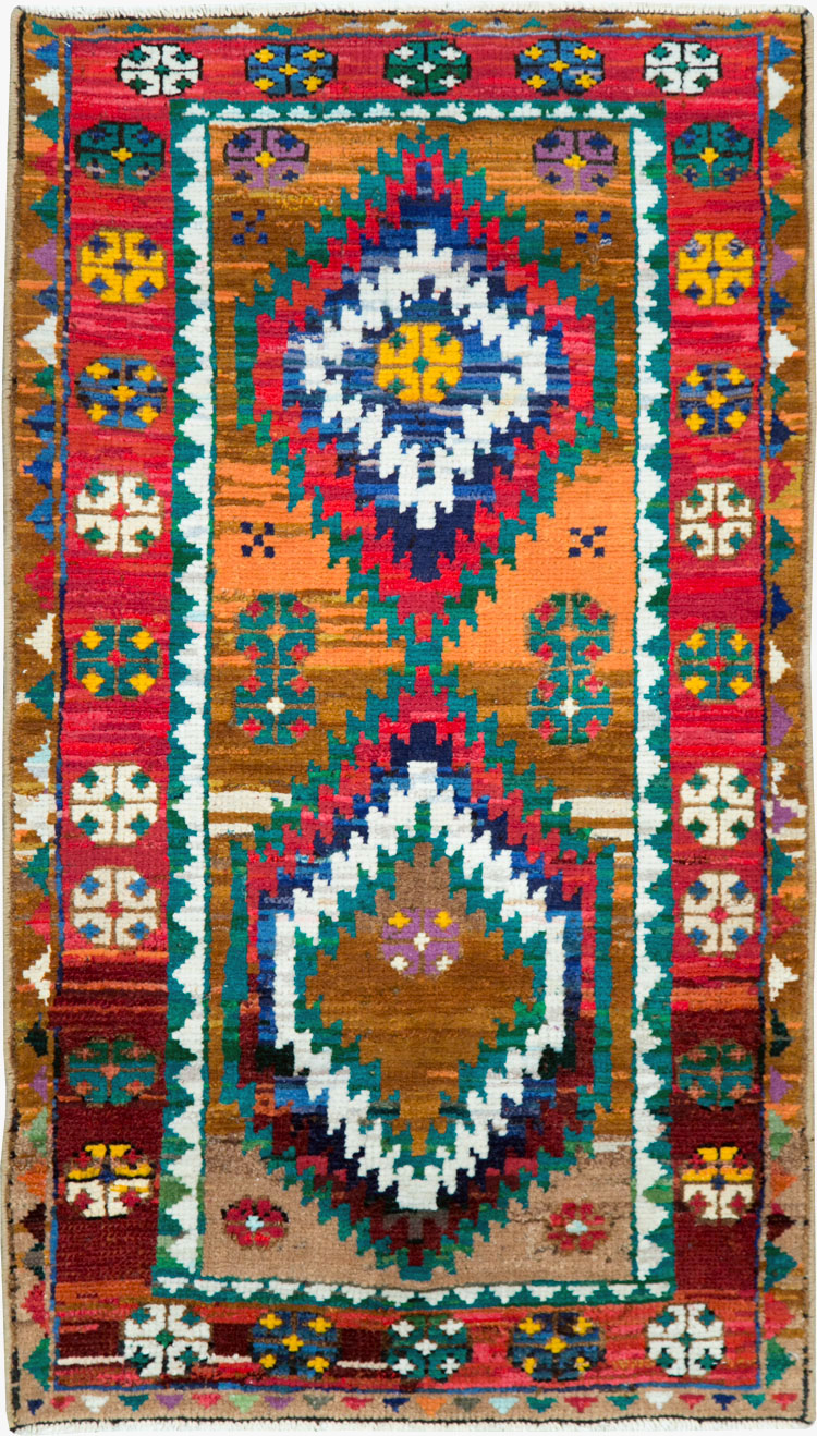 Vintage Persian Malayer Rug, No.27376 - Staging