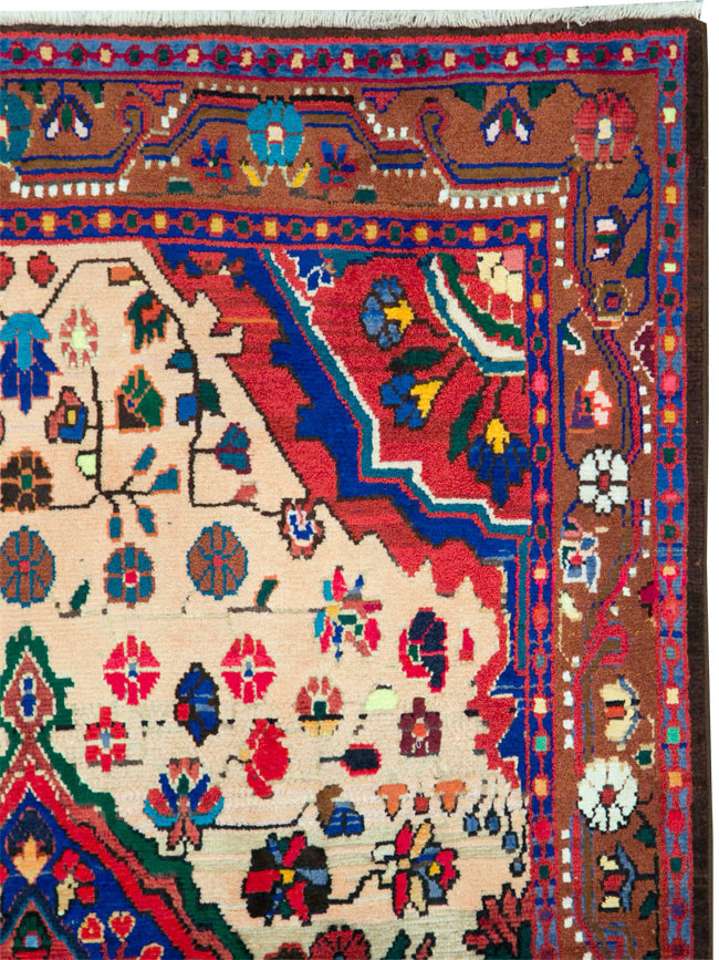 Vintage Persian Malayer Rug, No.27380 - Staging