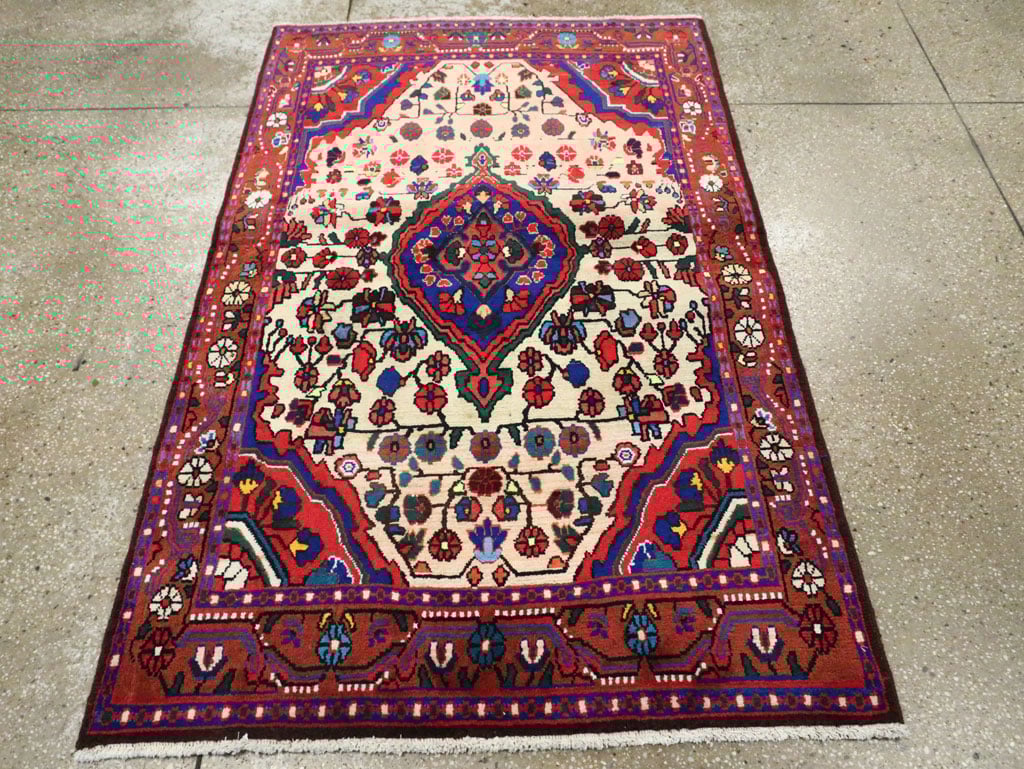 Vintage Persian Malayer Rug, No.27380 - Staging