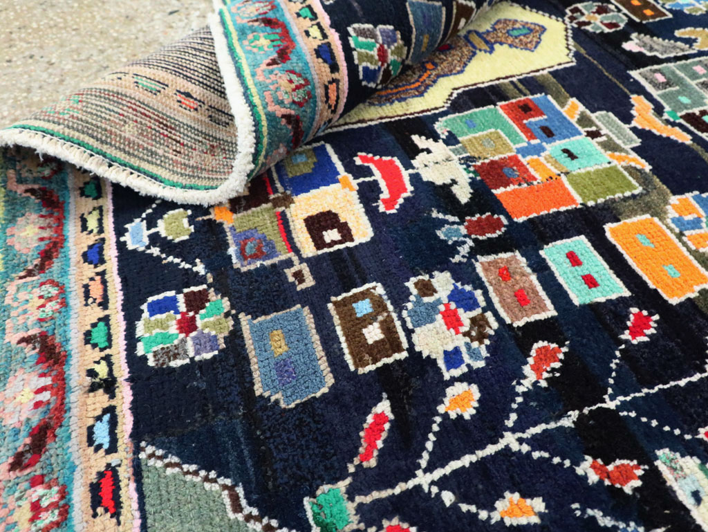 Vintage Persian Malayer Rug, No.27382 - Staging