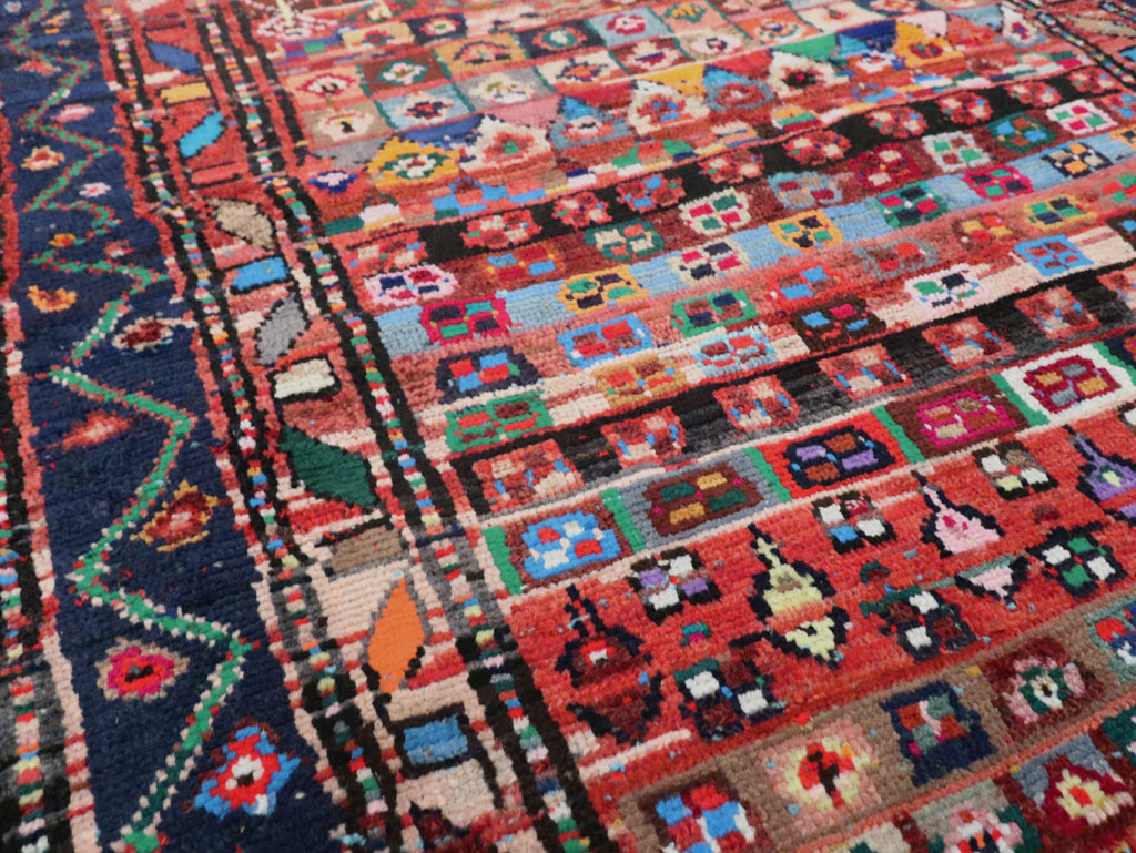 Vintage Persian Hamadan Rug, No.27383 - Staging