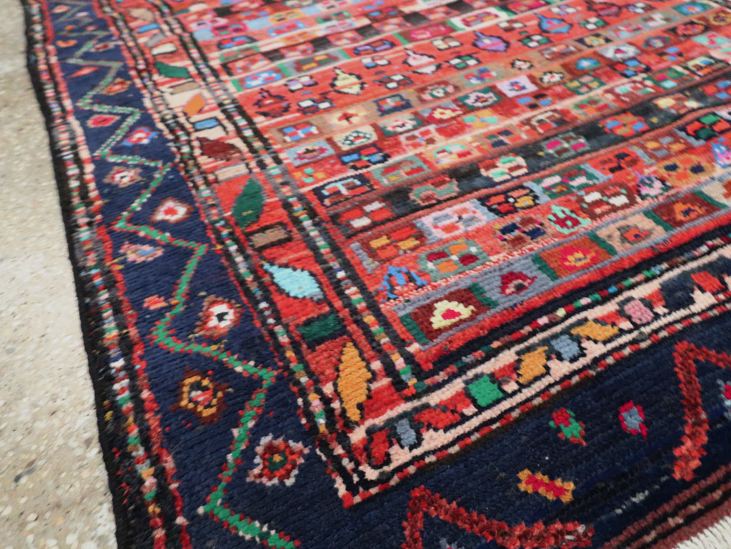Vintage Persian Hamadan Rug, No.27383 - Staging