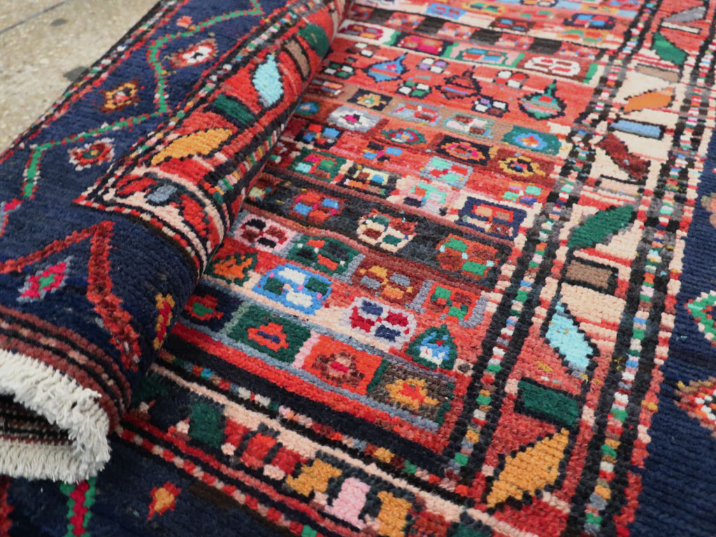Vintage Persian Hamadan Rug, No.27383 - Staging