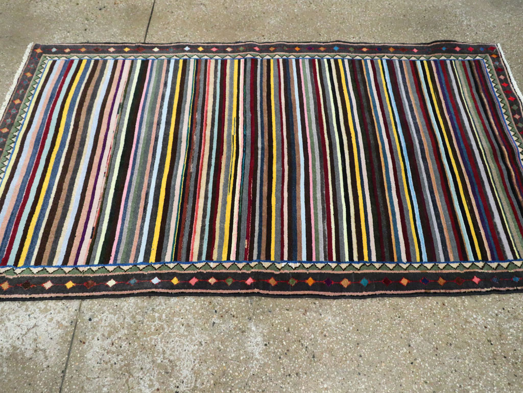 Vintage Persian Kashan Rug, No.27384 - Staging