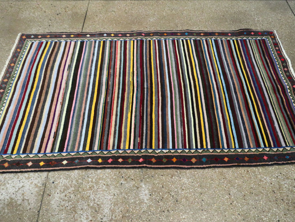 Vintage Persian Kashan Rug, No.27384 - Staging