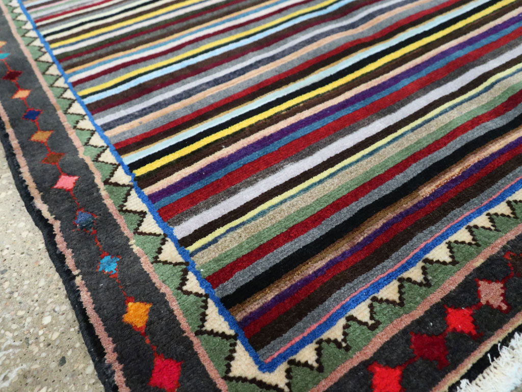 Vintage Persian Kashan Rug, No.27384 - Staging