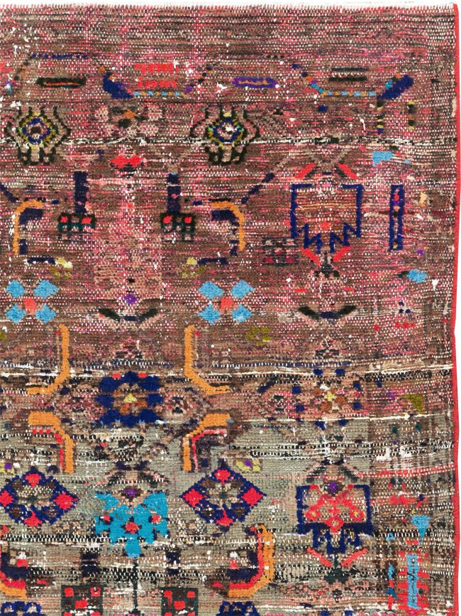 Vintage Kurdish Rug, No.27386 - Staging