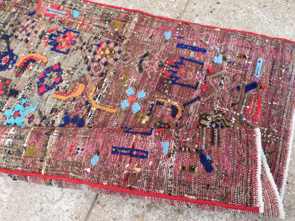 Vintage Kurdish Rug, No.27386 - Staging
