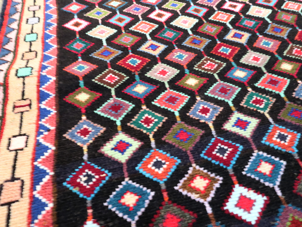 Vintage Persian Hamadan Rug, No.27393 - Staging