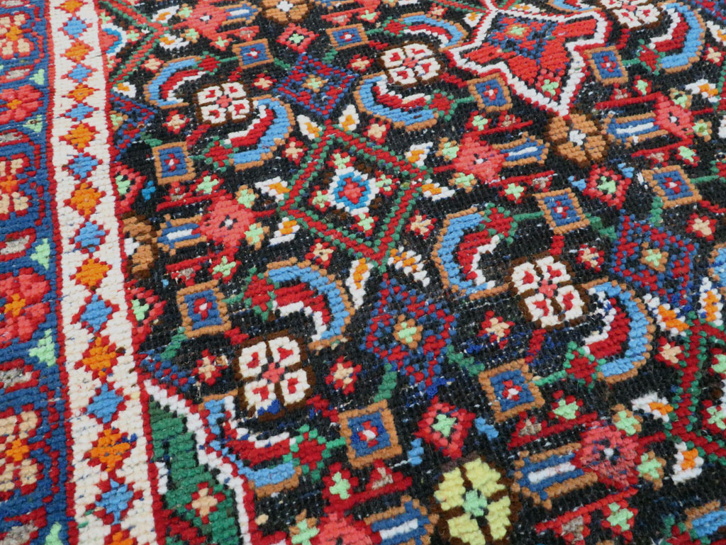 Vintage Persian Hamadan Runner, No.27397 - Staging