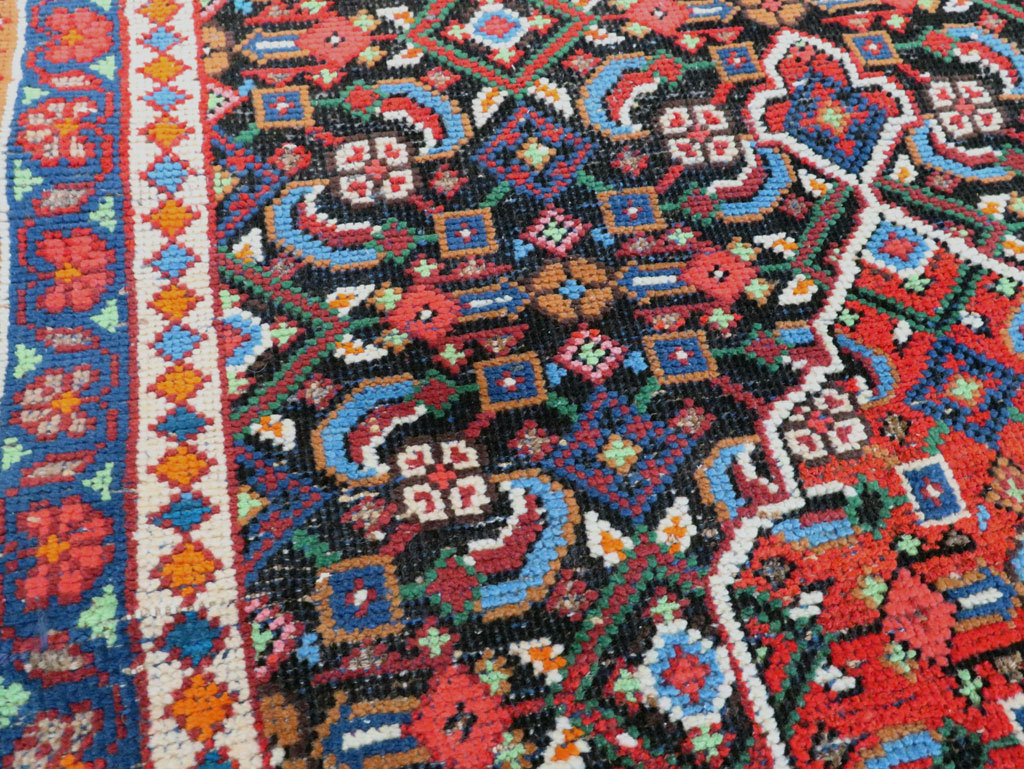 Vintage Persian Hamadan Runner, No.27397 - Staging