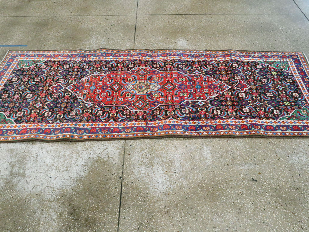Vintage Persian Hamadan Runner, No.27397 - Staging