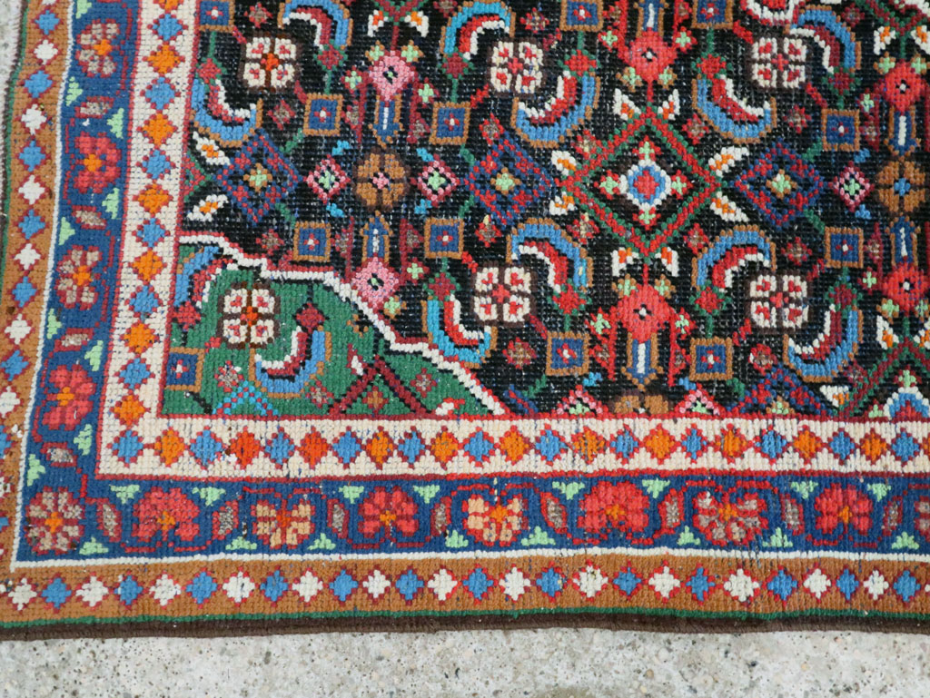 Vintage Persian Hamadan Runner, No.27397 - Staging