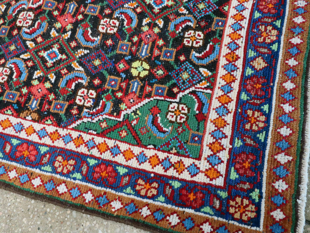 Vintage Persian Hamadan Runner, No.27397 - Staging