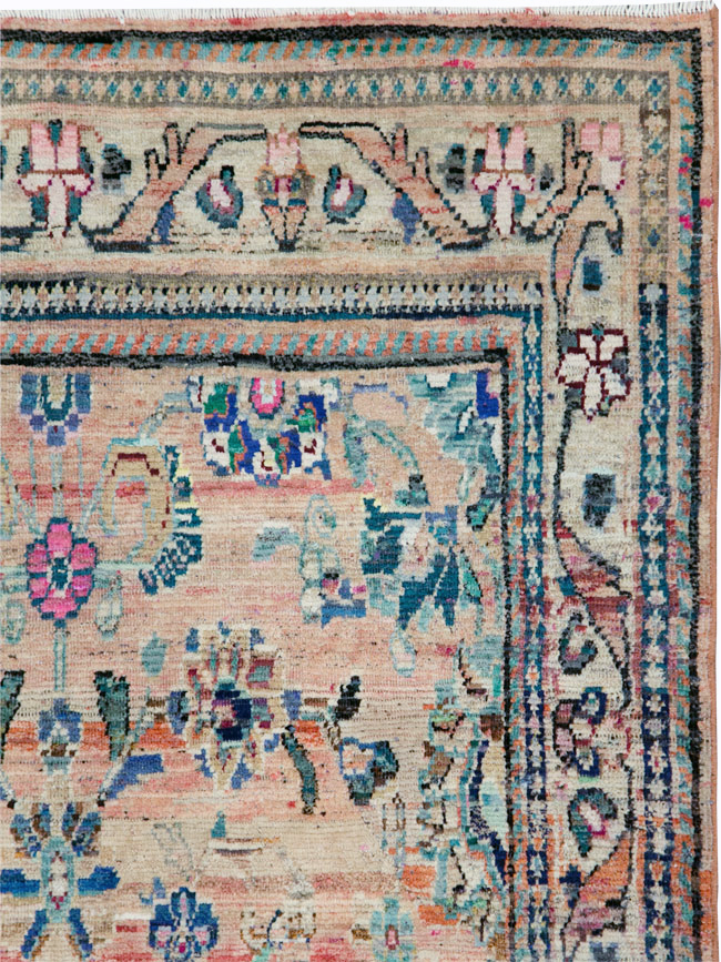 Vintage Persian Mahal Gallery Rug, No.27398 - Staging
