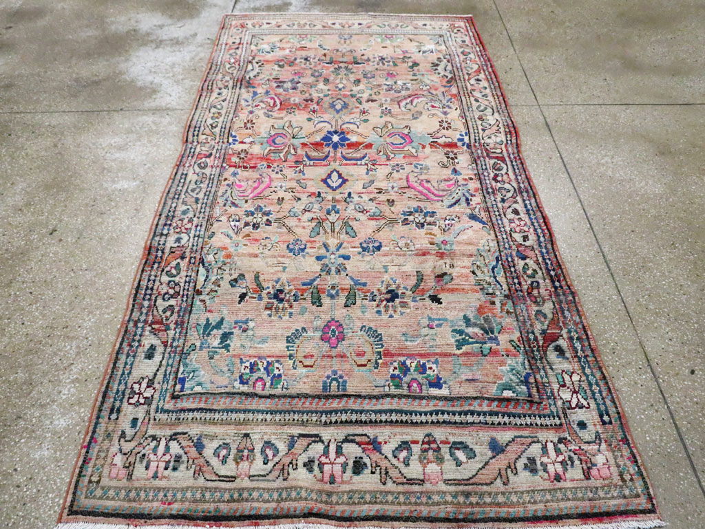 Vintage Persian Mahal Gallery Rug, No.27398 - Staging
