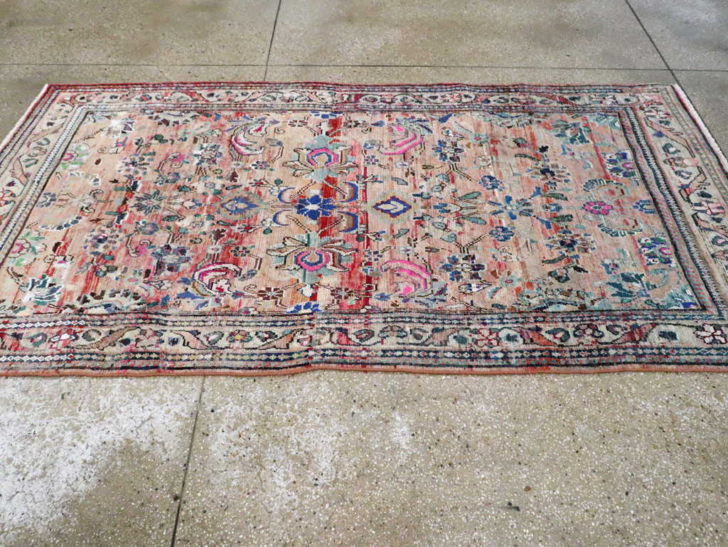 Vintage Persian Mahal Gallery Rug, No.27398 - Staging
