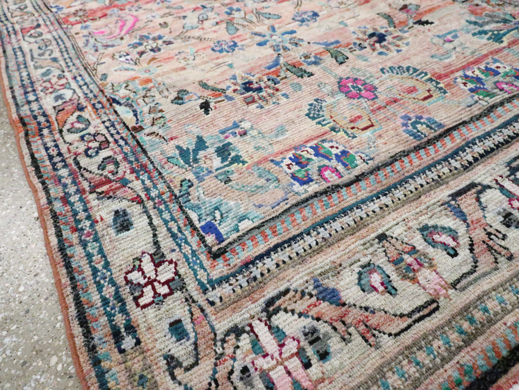 Vintage Persian Mahal Gallery Rug, No.27398 - Staging
