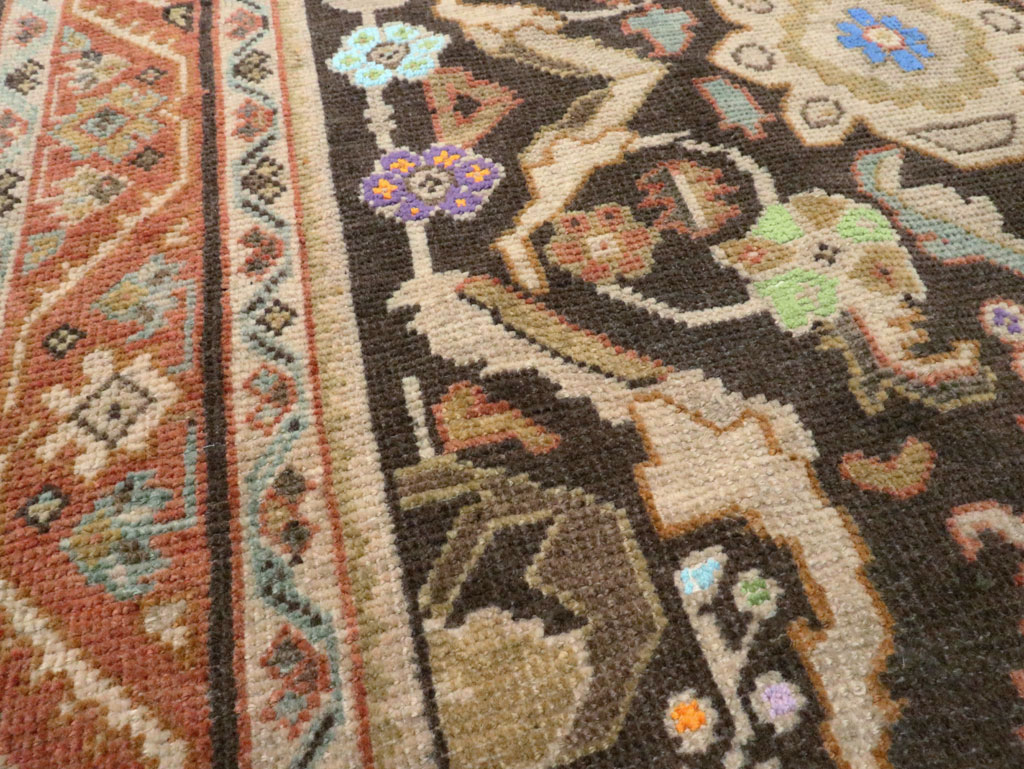 Vintage Persian Mahal Gallery Rug, No.27399 - Staging