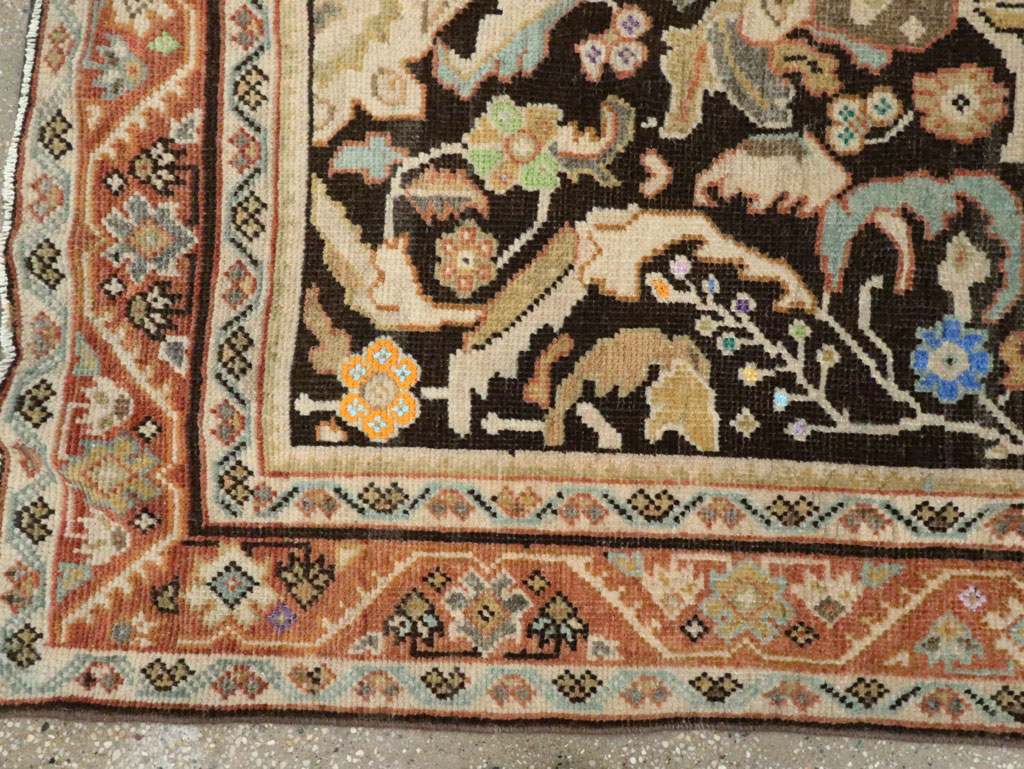 Vintage Persian Mahal Gallery Rug, No.27399 - Staging