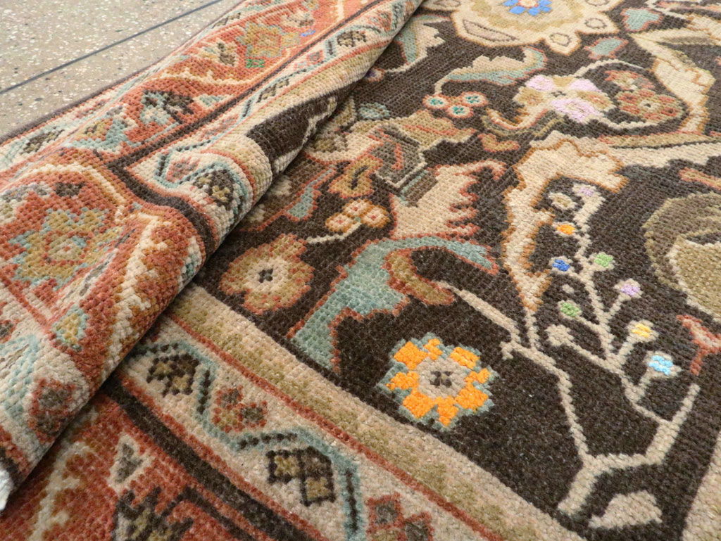 Vintage Persian Mahal Gallery Rug, No.27399 - Staging