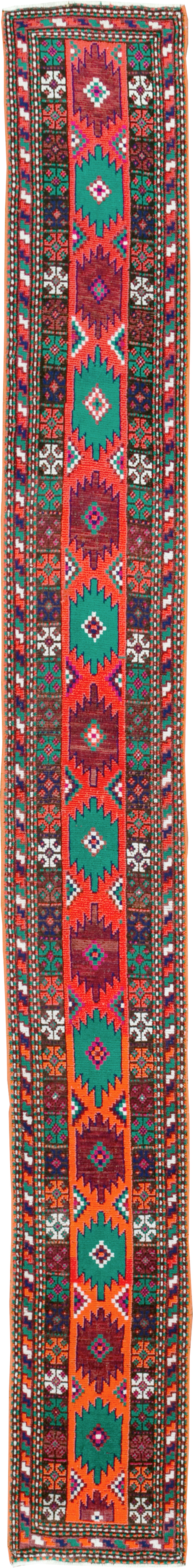 Vintage Persian Hamadan Rug, No.27405 - Staging