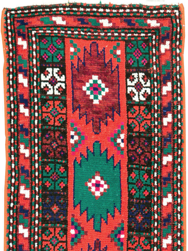 Vintage Persian Hamadan Rug, No.27405 - Staging
