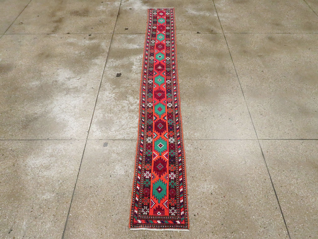 Vintage Persian Hamadan Rug, No.27405 - Staging