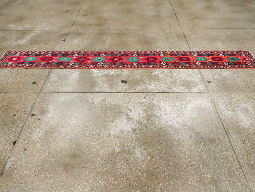 Vintage Persian Hamadan Rug, No.27405 - Staging