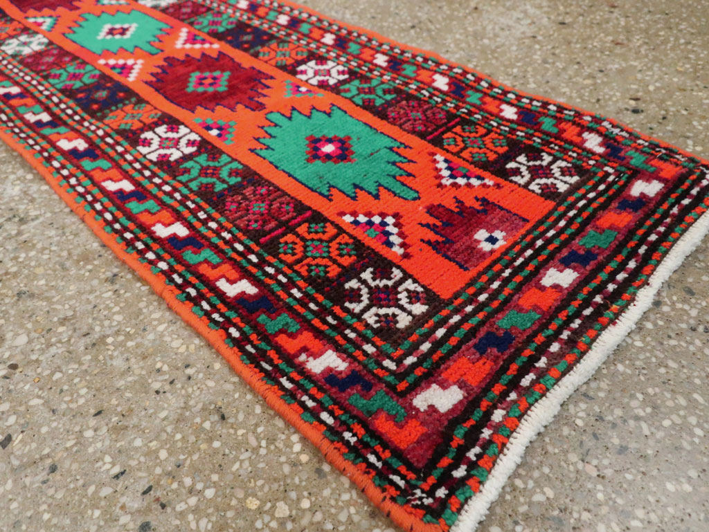 Vintage Persian Hamadan Rug, No.27405 - Staging