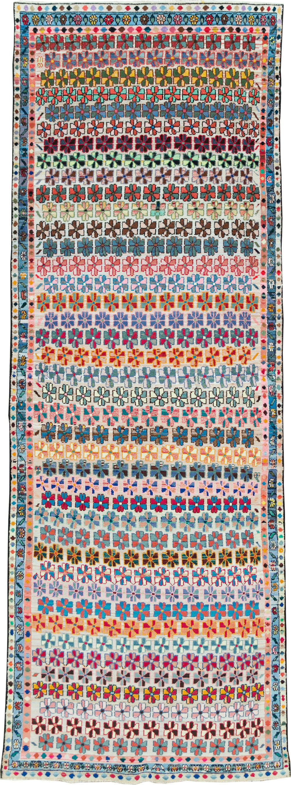 Vintage Persian Hamadan Gallery Rug, No.27406 - Staging
