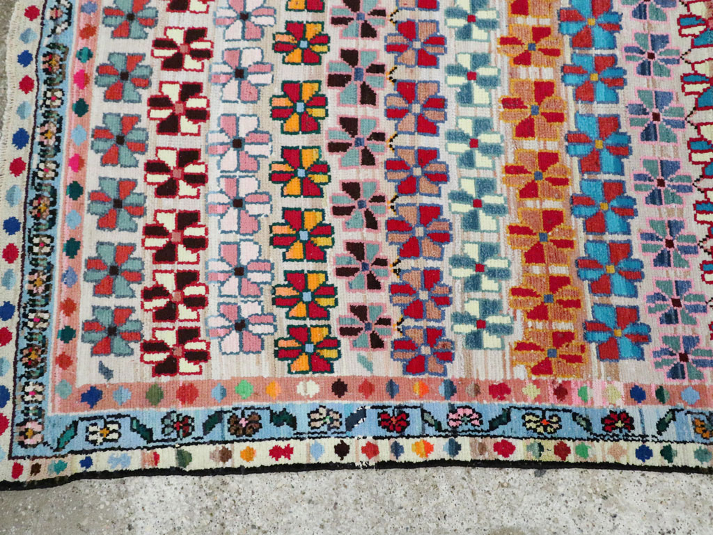 Vintage Persian Hamadan Gallery Rug, No.27406 - Staging