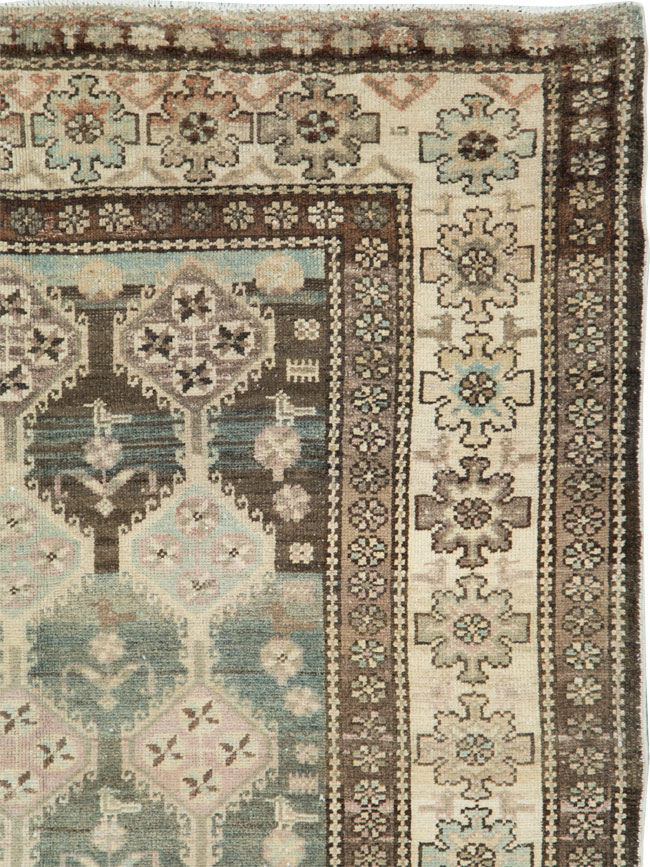Vintage Persian Kurd Gallery Carpet, No.27418 - Staging