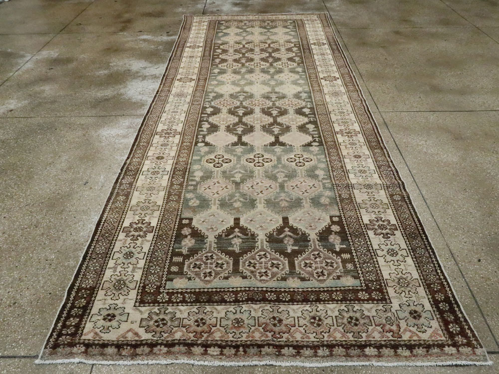 Vintage Persian Kurd Gallery Carpet, No.27418 - Staging