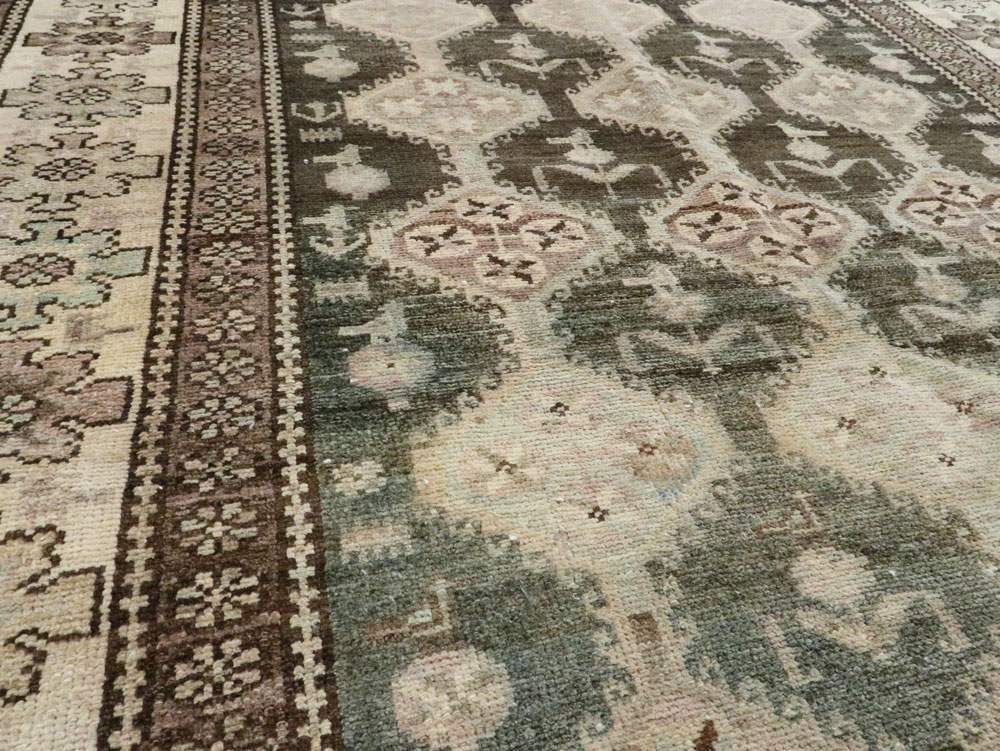 Vintage Persian Kurd Gallery Carpet, No.27418 - Staging