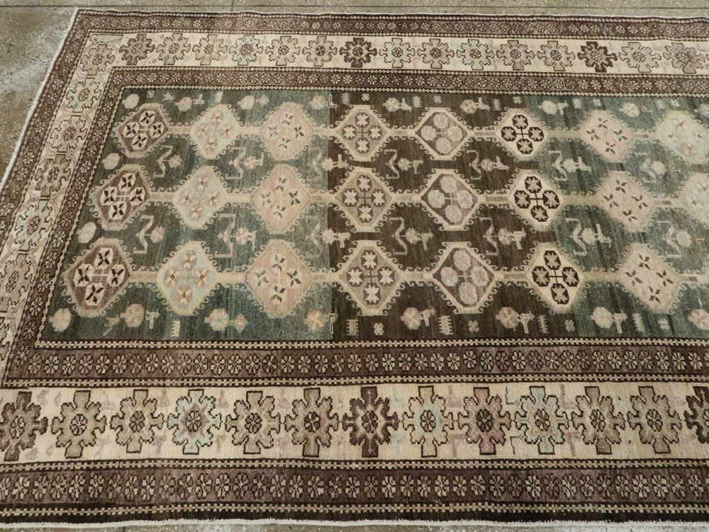 Vintage Persian Kurd Gallery Carpet, No.27418 - Staging