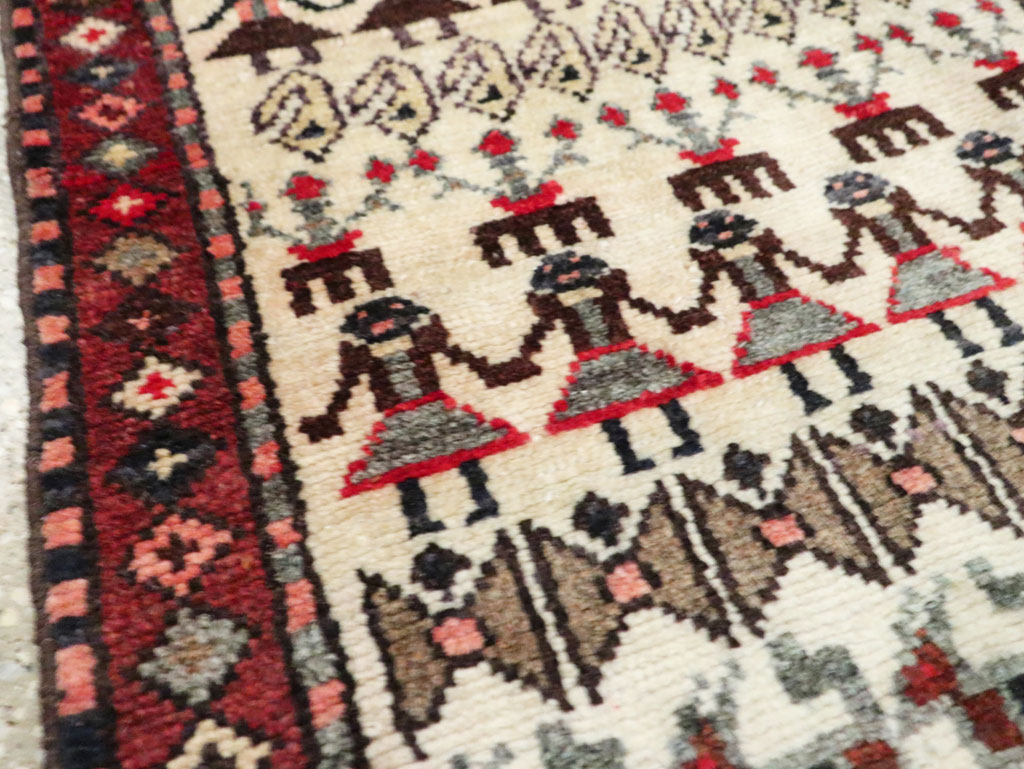 Vintage Persian Baluch Rug, No.27419 - Staging