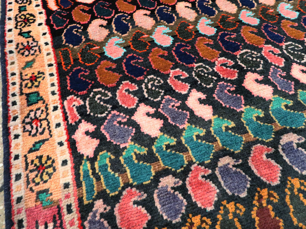 Vintage Persian Hamadan Rug, No.27425 - Staging