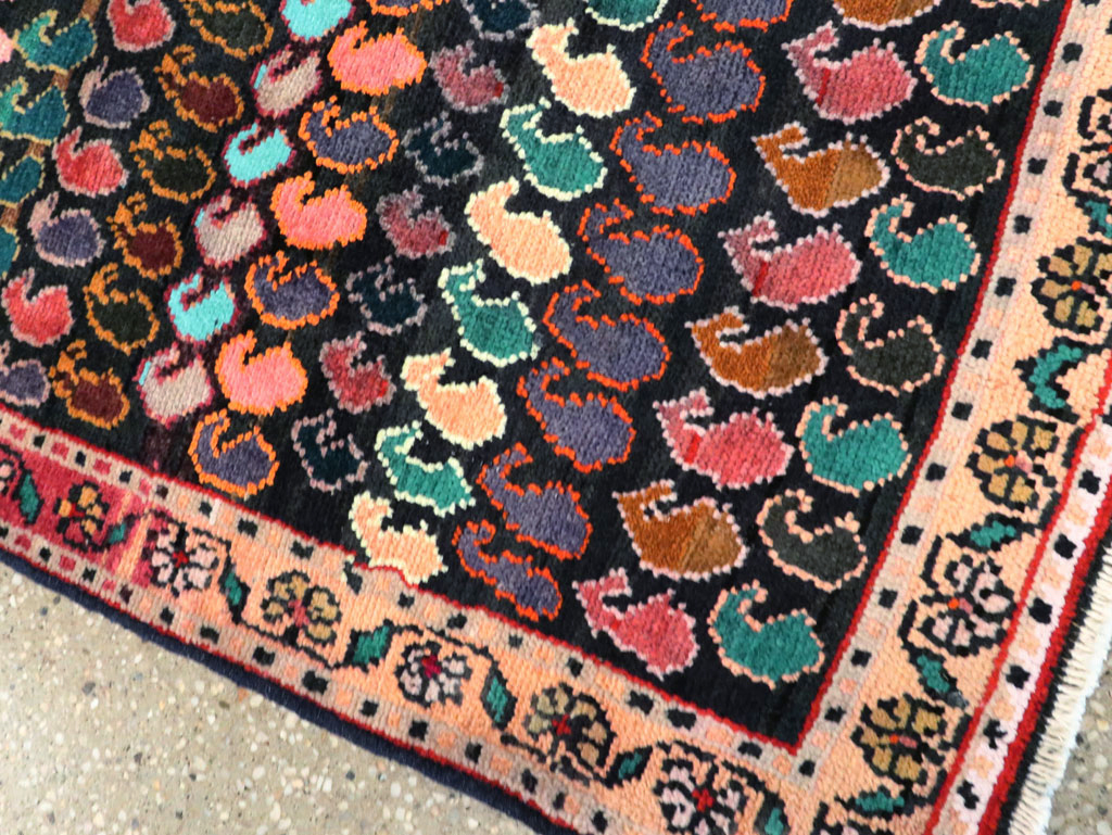 Vintage Persian Hamadan Rug, No.27425 - Staging