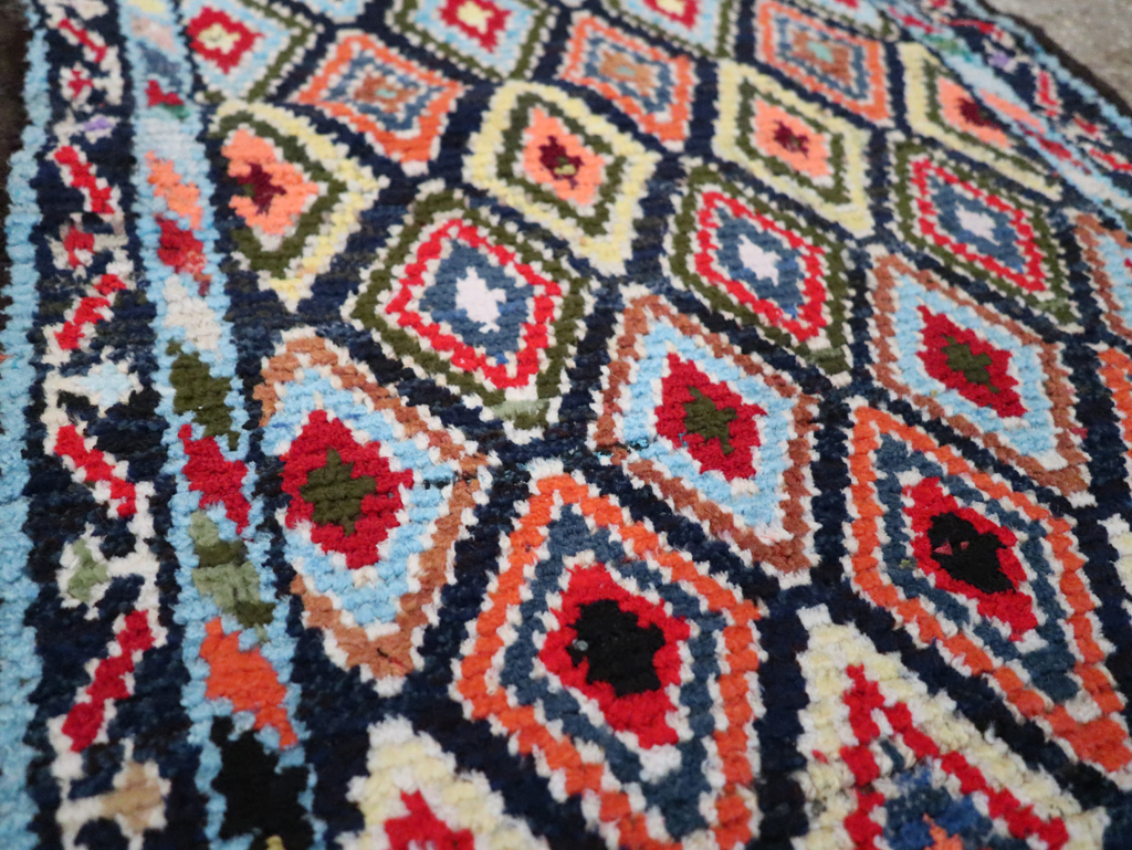Vintage Persian Hamadan Rug, No.27426 - Staging