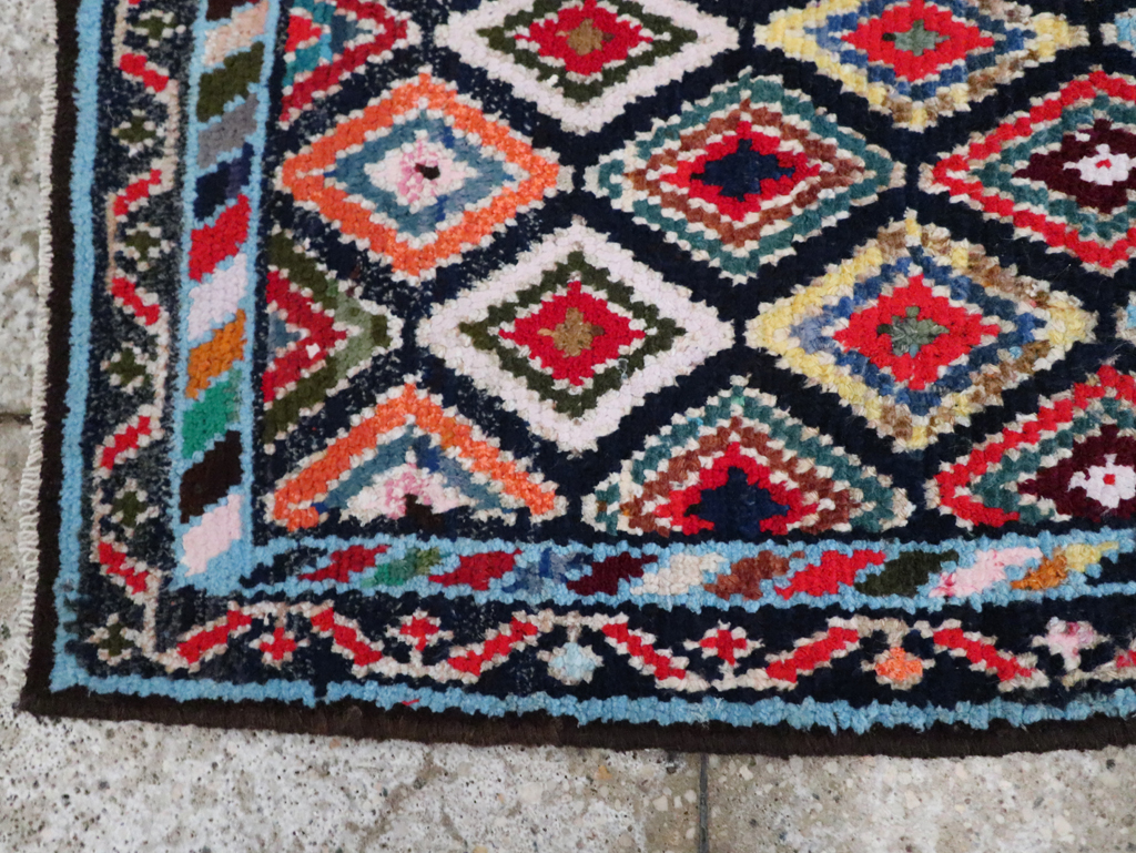 Vintage Persian Hamadan Rug, No.27426 - Staging