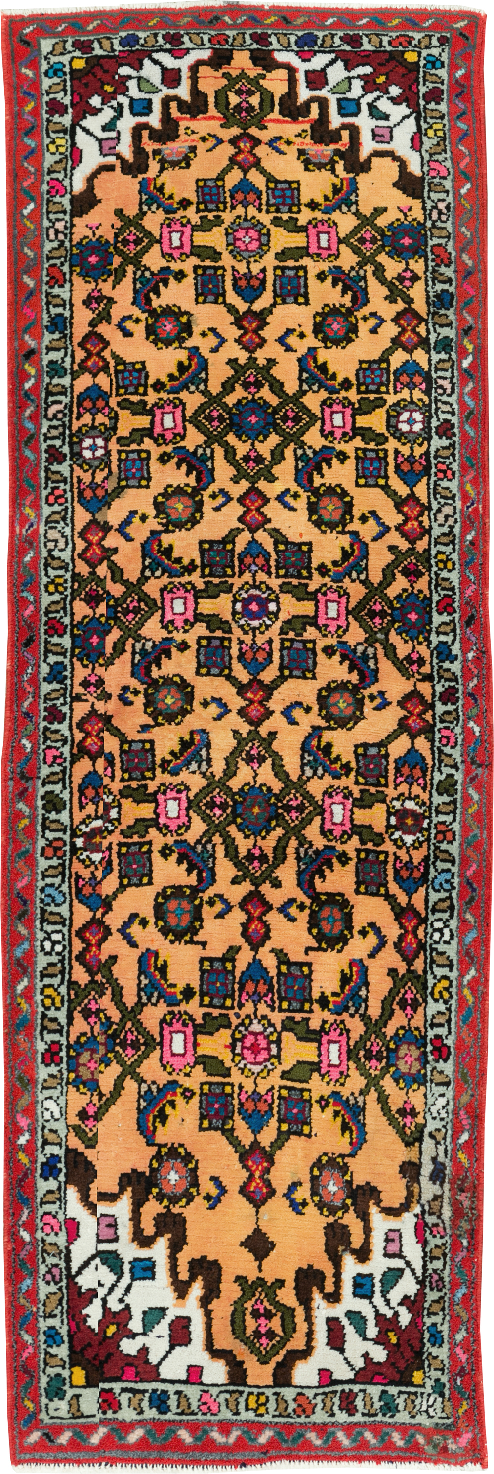 Vintage Persian Hamadan Rug, No.27429 - Staging