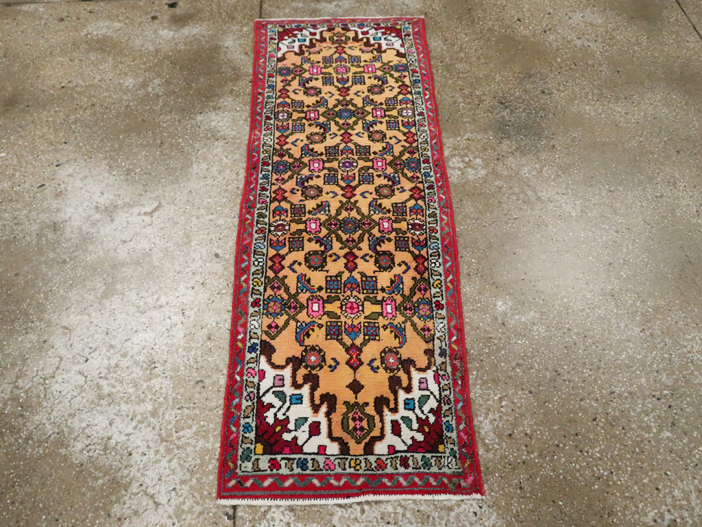 Vintage Persian Hamadan Rug, No.27429 - Staging