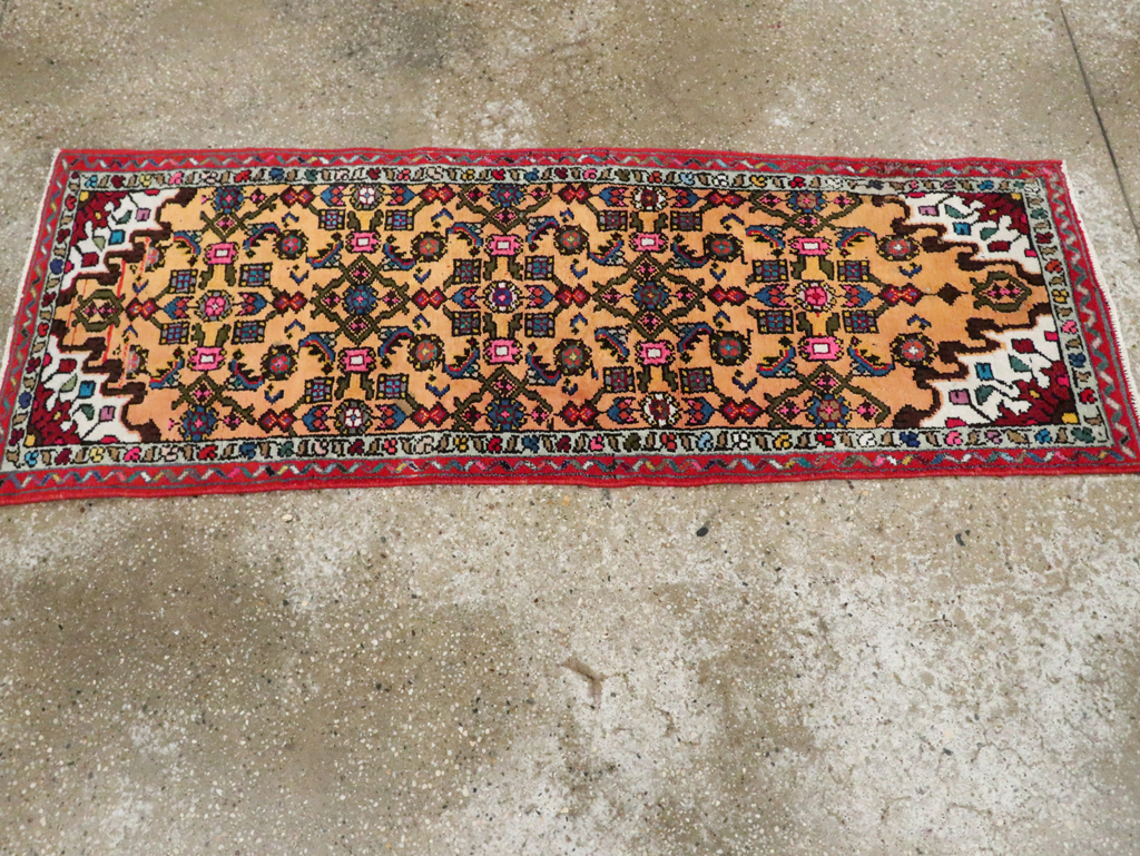 Vintage Persian Hamadan Rug, No.27429 - Staging