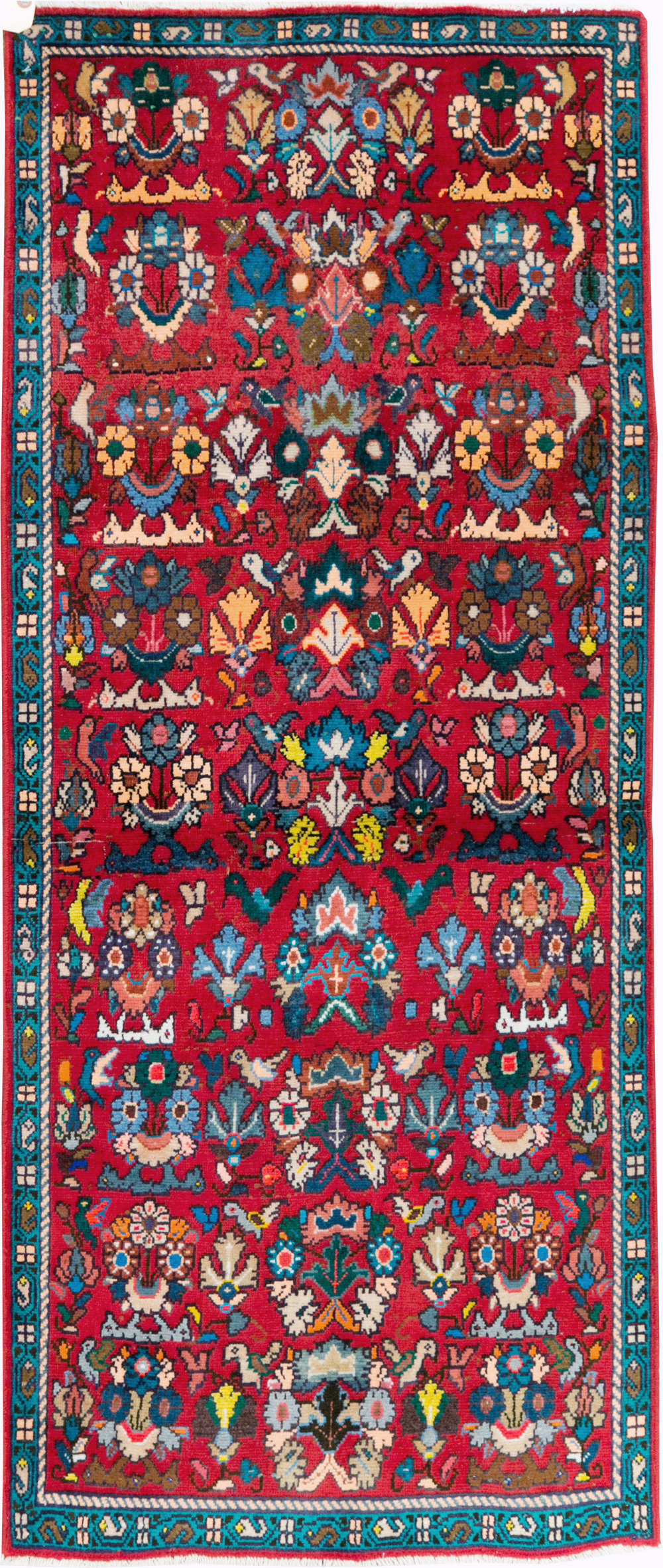 Vintage Persian Mahal Rug, No.27430 - Staging