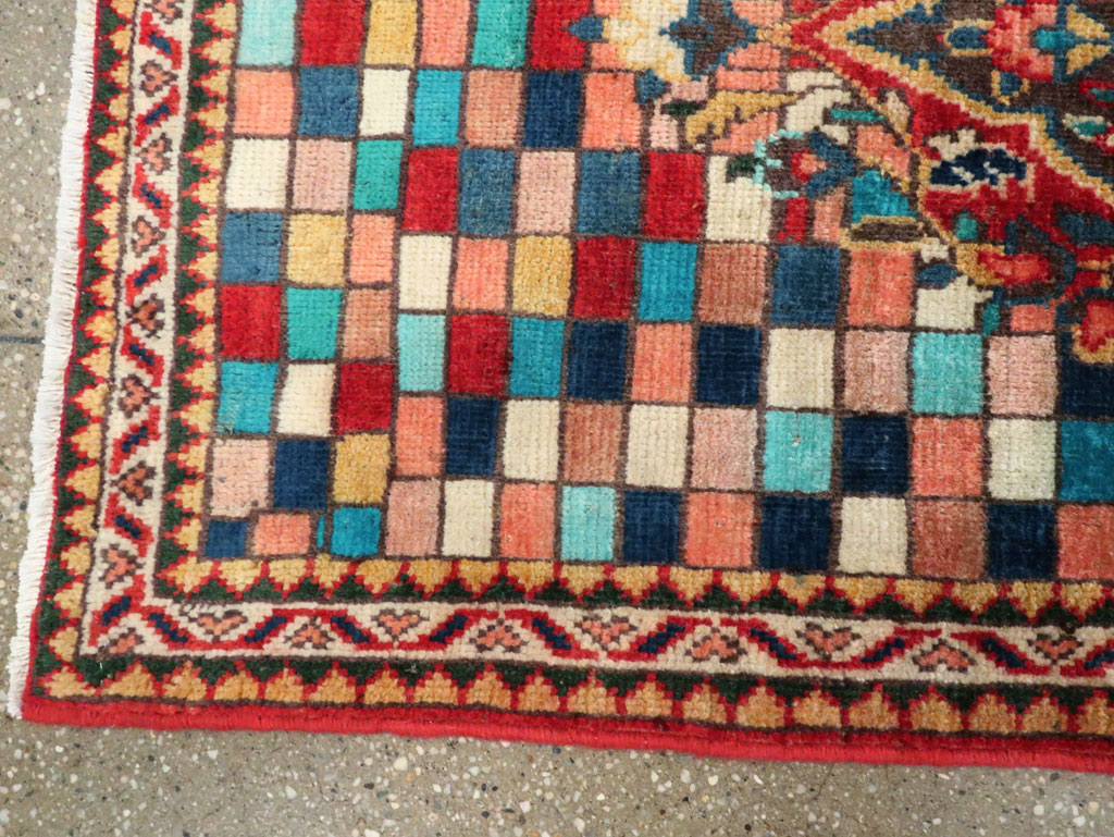 Vintage Persian Mahal Rug, No.27438 - Staging