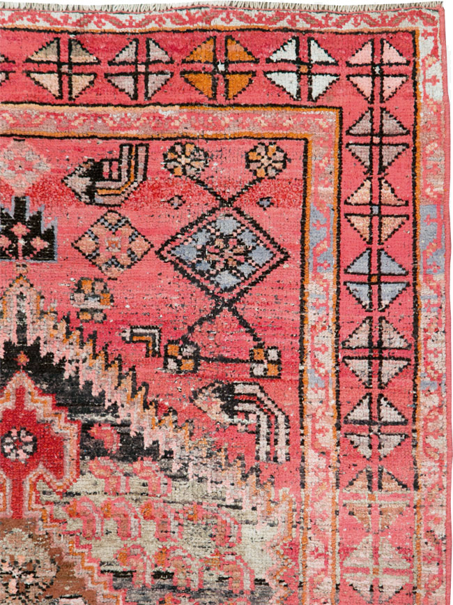 Vintage Persian Malayer Rug, No.27440 - Staging